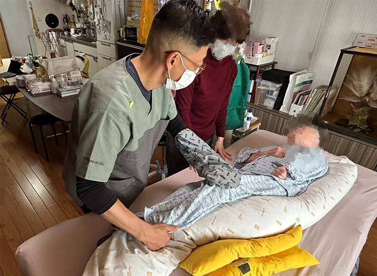 臥位のポジショニング
